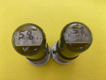 Load image into Gallery viewer, Matched Pair General Electric GE 25L6 25L6GT Vacuum Tubes Valves
