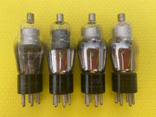 Load image into Gallery viewer, 4 US-Made Number / Type 77 #77 Vacuum Tubes Bell Plate Variety Lot Of Four