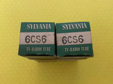 Load image into Gallery viewer, 2 Sylvania 6CS6 Vacuum Tubes NOS NIB Lot Of Two