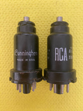Load image into Gallery viewer, Matched Pair RCA / Cunningham 6F5 6F5GT Vacuum Tubes Valves