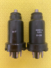 Load image into Gallery viewer, Matched Pair RCA / Cunningham 6F5 6F5GT Vacuum Tubes Valves