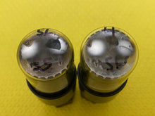 Load image into Gallery viewer, Matched Pair General Electric GE 6SN7 6SN7GTB Vacuum Tubes Copper Support Rods