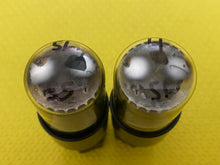 Load image into Gallery viewer, Matched Pair General Electric GE 6SN7 6SN7GTB Vacuum Tubes Copper Support Rods