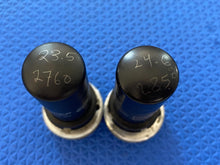 Load image into Gallery viewer, Matched Pair RCA 6V6 JANCRC6V6 Vacuum Tubes Milspec Metal Bottle NOS-Testing