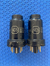 Load image into Gallery viewer, Matched Pair RCA 6C5 Vacuum Tubes Valves NOS-Testing