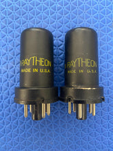 Load image into Gallery viewer, Matched Pair Raytheon 6J5 Vacuum Tubes Valves NOS-Testing