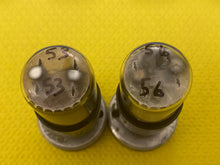 Load image into Gallery viewer, Matched Pair General Electric GE 6SN7 6SN7GTA Vacuum Tubes Copper Support Rods