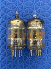 Load image into Gallery viewer, Matched Pair RCA 5654 6AK5W 6J1 6J2 Industrial Vacuum Tubes Valves Black Plate