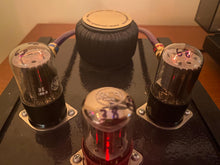 Load image into Gallery viewer, Matched Pair General Electric GE 6SN7 6SN7GTB Vacuum Tubes Valves Phono Preamp Grade Copper Support Rods Top Filament NOS NIB