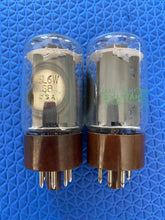 Load image into Gallery viewer, Matched Pair Sylvania 5881 JAN-6L6WGB Milspec Vacuum Tubes Valves