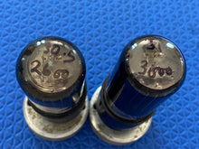 Load image into Gallery viewer, Matched Pair Ken-Rad 6V6 6V6GT Vacuum Tubes Black Bottles NOS-Testing