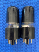 Load image into Gallery viewer, Matched Pair Ken-Rad 6V6 6V6GT Vacuum Tubes Black Bottles NOS-Testing