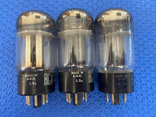Load image into Gallery viewer, Matched Trio RCA Black Plate 6BY5 6BY5GA Vacuum Tube Valves 3 Lot Of Three