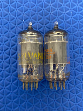 Load image into Gallery viewer, Matched Pair Sylvania 7AU7 Vacuum Tubes Valves NOS-Testing 6SN7 Substitute With Adapters