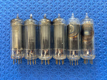 Load image into Gallery viewer, 6 RCA 50B5 Vacuum Tubes Black Plate Lot Of Six