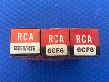 Load image into Gallery viewer, 3 RCA 6CB6 6CB6A 6CF6 Vacuum Tubes Valves NOS NIB Lot Of Three