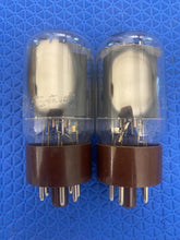 Load image into Gallery viewer, Pair General Electric GE Canada 5881 6L6 Vacuum Tubes
