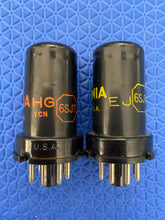 Load image into Gallery viewer, Matched Pair Sylvania 6SJ7 6J8P Vacuum Tubes Valves NOS-Testing