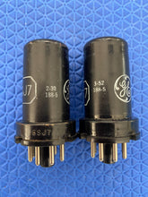 Load image into Gallery viewer, Matched Pair General Electric GE 6SJ7 6J8P Vacuum Tubes