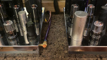 Load image into Gallery viewer, Matched Pair General Electric GE 6SN7 6SN7GTB Vacuum Tubes Valves Copper Support Rods NOS NIB
