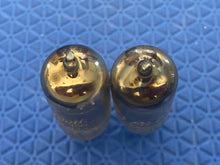 Load image into Gallery viewer, Matched Pair General Electric GE Nickel Plate 6AU6 Vacuum Tubes Valves