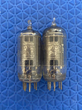 Load image into Gallery viewer, Matched Pair General Electric GE Nickel Plate 6AU6 Vacuum Tubes Valves