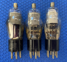 Load image into Gallery viewer, 3 US-Made Number Type 78 #78 Vacuum Tubes Engraved Hot-Stamped Base Mesh Plate Lot Of Three