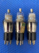 Load image into Gallery viewer, 3 US-Made Number Type 78 #78 Vacuum Tubes Engraved Hot-Stamped Base Mesh Plate Lot Of Three
