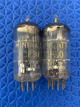 Load image into Gallery viewer, Matched Pair Philips Miniwatt PCF80 9U8 Vacuum Tubes Valves