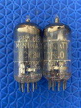Load image into Gallery viewer, Matched Pair Philips Miniwatt PCF80 9U8 Vacuum Tubes