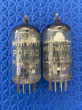 Load image into Gallery viewer, Matched Pair Philips Miniwatt PCF80 9U8 Vacuum Tubes Valves
