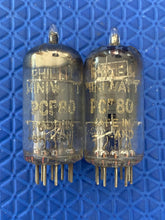 Load image into Gallery viewer, Matched Pair Philips Miniwatt PCF80 9U8 Vacuum Tubes Valves