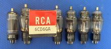 Load image into Gallery viewer, 7 RCA 6CD6 6CD6G 6CD6GA Vacuum Tubes Valves NOS-Testing Lot Of Seven