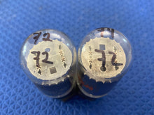 Load image into Gallery viewer, Matched Pair General Electric GE 6SN7 6SN7GTB Coin / Wafer Base Vacuum Tubes NOS NIB