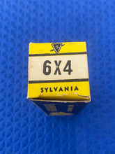 Load image into Gallery viewer, Sylvania 6X4 Vacuum Tube Rectifier Black Plates NOS NIB
