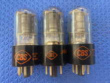 Load image into Gallery viewer, 3 CBS 6K6 6K6GT Vacuum Tubes Lot Of Three
