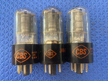 Load image into Gallery viewer, 3 CBS 6K6 6K6GT Vacuum Tubes Lot Of Three