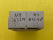 Load image into Gallery viewer, Matched Pair General Electric 5654 JAN-5654W 6AK5 6J1 6J2 Milspec Industrial Vacuum Tubes Valves NOS NIB