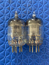 Load image into Gallery viewer, Matched Pair Sylvania 6AK5 Black Plates Vacuum Tubes Valves