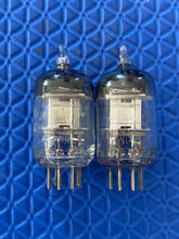Load image into Gallery viewer, Matched Pair Sylvania 6AK5 Vacuum Tubes Valves Steel Plate