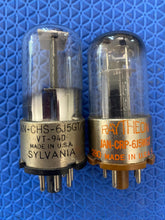 Load image into Gallery viewer, 2 US-Made Milspec 6J5 6J5GT VT94 VT-94D Metal Base Vacuum Tubes Valves NOS-Testing Lot Of Two