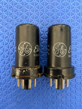 Load image into Gallery viewer, Matched Pair General Electric GE 6SJ7 6J8P Vacuum Tubes Valves NOS-Testing