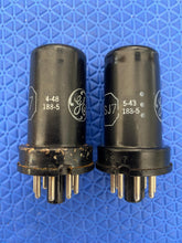Load image into Gallery viewer, Matched Pair General Electric GE 6SJ7 6J8P Vacuum Tubes Valves NOS-Testing