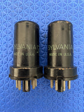 Load image into Gallery viewer, Matched Pair Sylvania 6SJ7 6J8P Vacuum Tubes Valves NOS-Testing