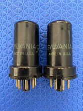 Load image into Gallery viewer, Matched Pair Sylvania 6SJ7 6J8P Vacuum Tubes Valves NOS-Testing
