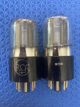 Load image into Gallery viewer, Matched Pair RCA 12SL7 12SL7GT Vacuum Tubes Valves
