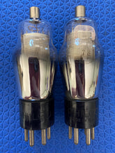 Load image into Gallery viewer, Matched Pair Philco Number Type 78 #78 Vacuum Tubes Valves Engraved Hot-Stamped Base Mesh Plate