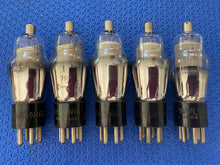 Load image into Gallery viewer, 5 Sylvania Number Type 78 #78 Vacuum Tubes Engraved Hot-Stamped Base Mesh Plate Lot Of Five