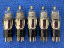 Load image into Gallery viewer, 5 Sylvania Number Type 78 #78 Vacuum Tubes Engraved Hot-Stamped Base Mesh Plate Lot Of Five