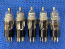 Load image into Gallery viewer, 5 Sylvania Number Type 78 #78 Vacuum Tubes Engraved Hot-Stamped Base Mesh Plate Lot Of Five